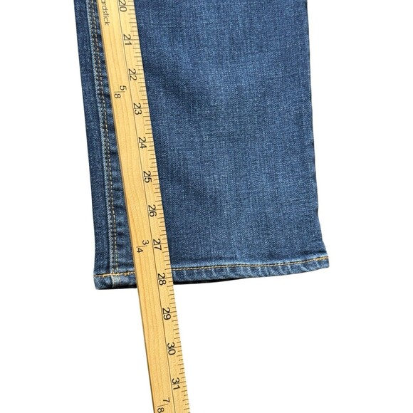 The So Lifting Slim Leg By Chico’s Jeans 1 Short 8 Blue Mid Rise Stretch Denim - Picture 6 of 9